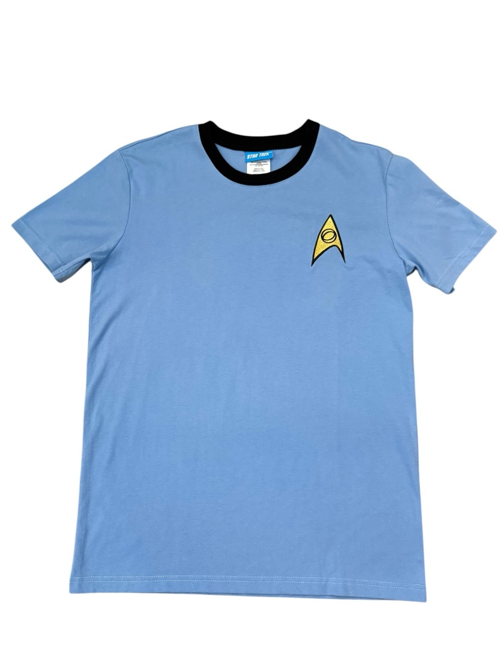 Star Trek Spock Science Officer Blue Uniform Cosplay T-Shirt Small